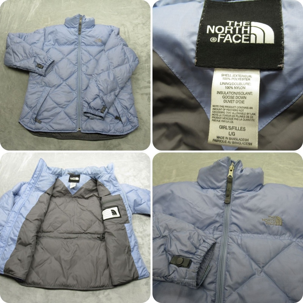 The North Face‎ Down Jacket Youth Large Light Purple Lightweight Puffer READ